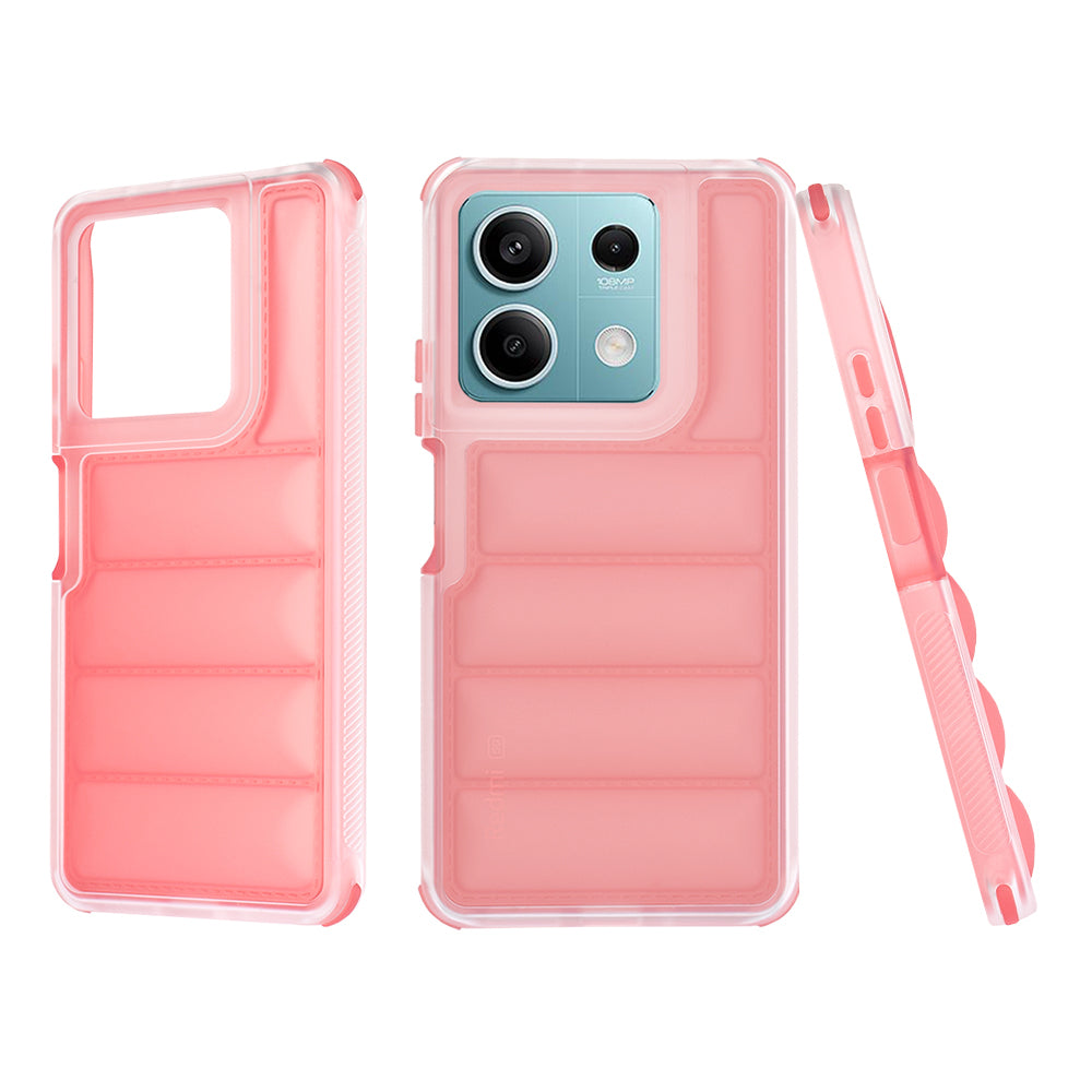 Fodral för Xiaomi Redmi Note 13 5G, Techsuit, Wave Shield, Röd