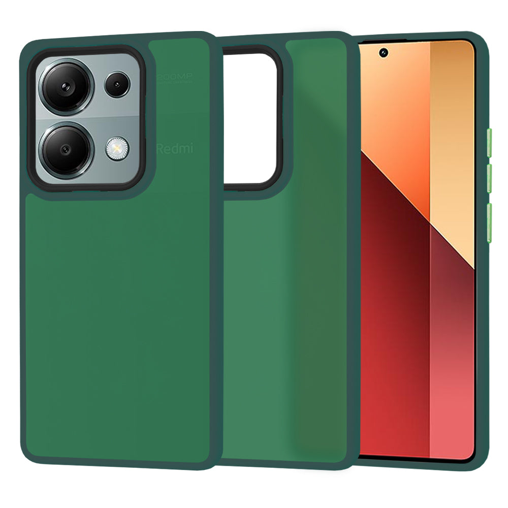 Fodral för Xiaomi Redmi Note 13 Pro 4G / Poco M6 Pro 4G, Techsuit, HaloFrost, Grön