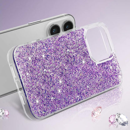 Fodral för Xiaomi Redmi Note 13 Pro 4G / Poco M6 Pro 4G, Techsuit, Glittrande Glitter, Magenta