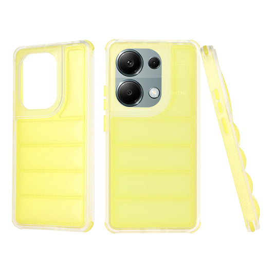 Fodral för Xiaomi Redmi Note 13 Pro 4G / Poco M6 Pro 4G, Techsuit, Wave Shield, Gul