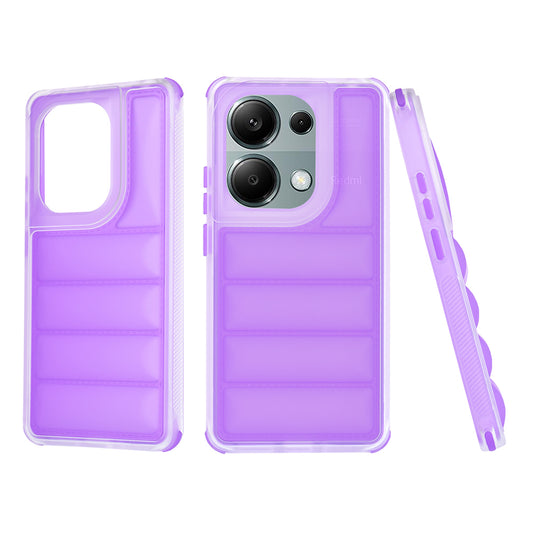 Fodral för Xiaomi Redmi Note 13 Pro 4G / Poco M6 Pro 4G, Techsuit, Wave Shield, Lila
