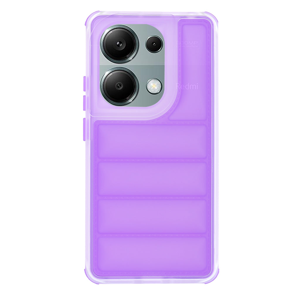 Fodral för Xiaomi Redmi Note 13 Pro 4G / Poco M6 Pro 4G, Techsuit, Wave Shield, Lila