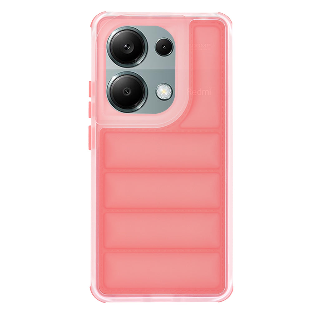 Fodral för Xiaomi Redmi Note 13 Pro 4G / Poco M6 Pro 4G, Techsuit, Wave Shield, Röd