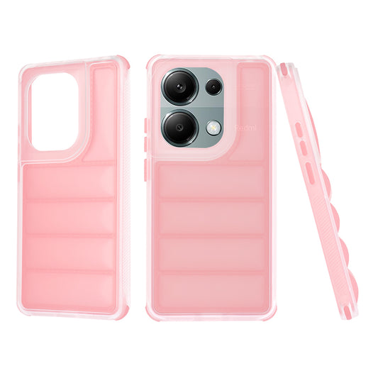 Fodral för Xiaomi Redmi Note 13 Pro 4G / Poco M6 Pro 4G, Techsuit, Wave Shield, Rosa