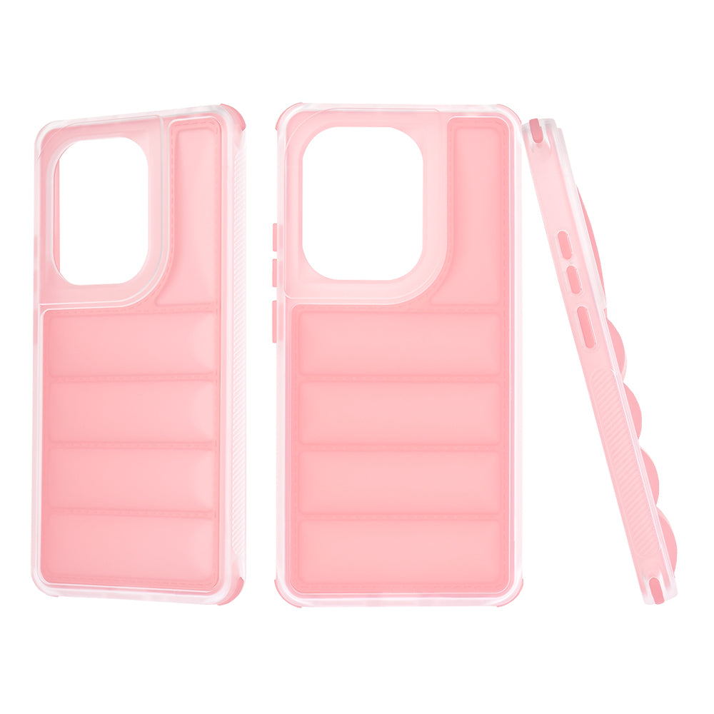 Fodral för Xiaomi Redmi Note 13 Pro 4G / Poco M6 Pro 4G, Techsuit, Wave Shield, Rosa