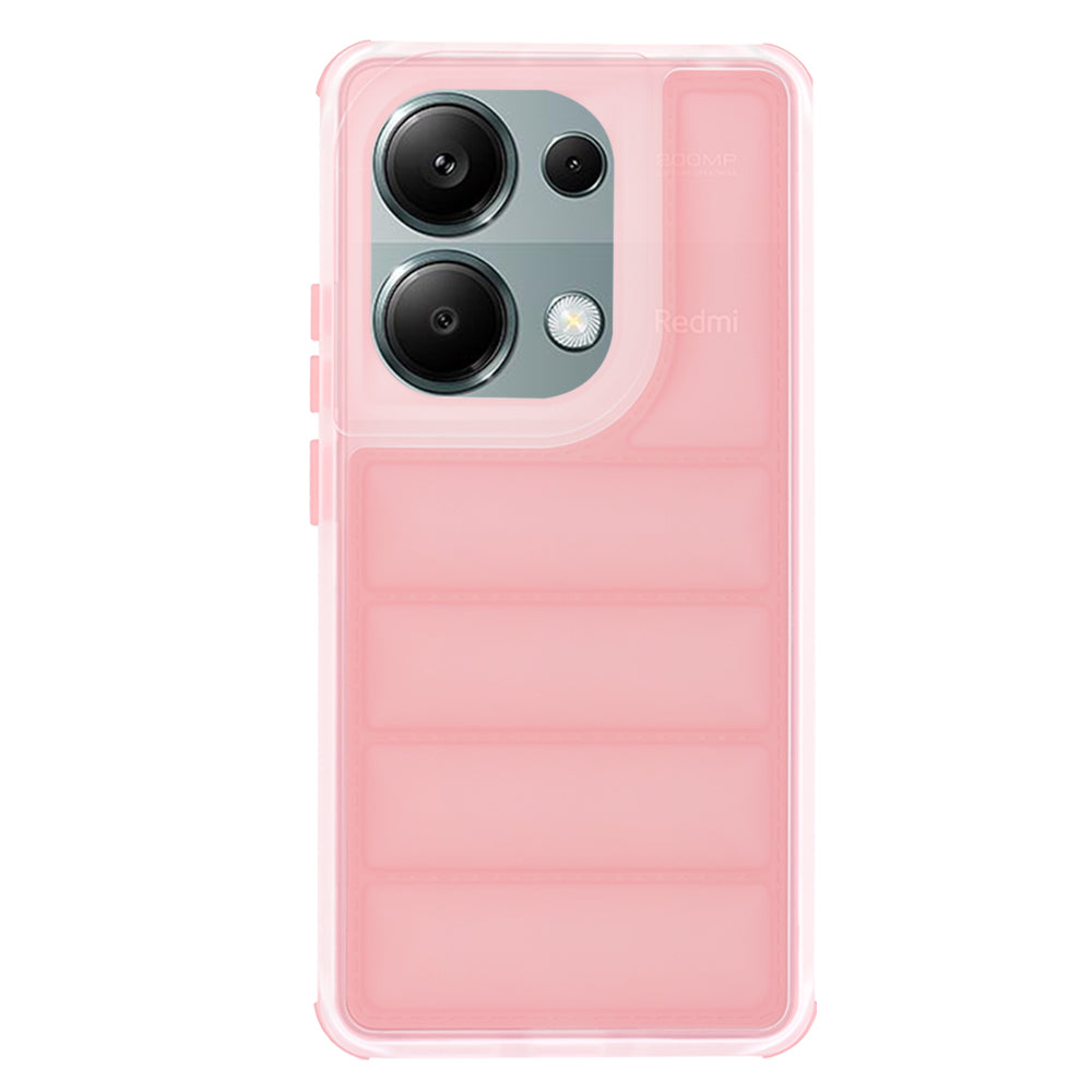 Fodral för Xiaomi Redmi Note 13 Pro 4G / Poco M6 Pro 4G, Techsuit, Wave Shield, Rosa
