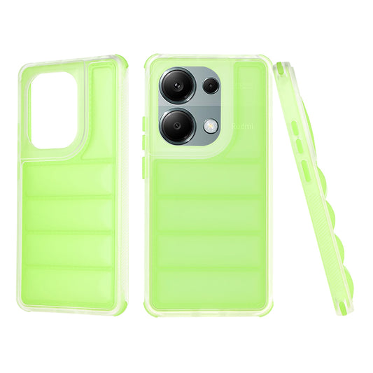 Fodral för Xiaomi Redmi Note 13 Pro 4G / Poco M6 Pro 4G, Techsuit, Wave Shield, Grön