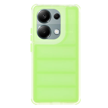 Fodral för Xiaomi Redmi Note 13 Pro 4G / Poco M6 Pro 4G, Techsuit, Wave Shield, Grön