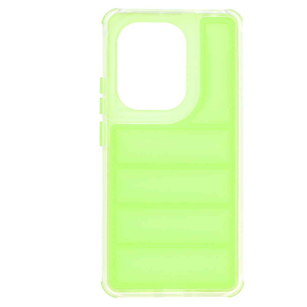 Fodral för Xiaomi Redmi Note 13 Pro 4G / Poco M6 Pro 4G, Techsuit, Wave Shield, Grön