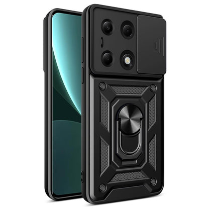 Fodral för Xiaomi Redmi Note 13 Pro 4G / Poco M6 Pro 4G, Techsuit, CamShield, Svart