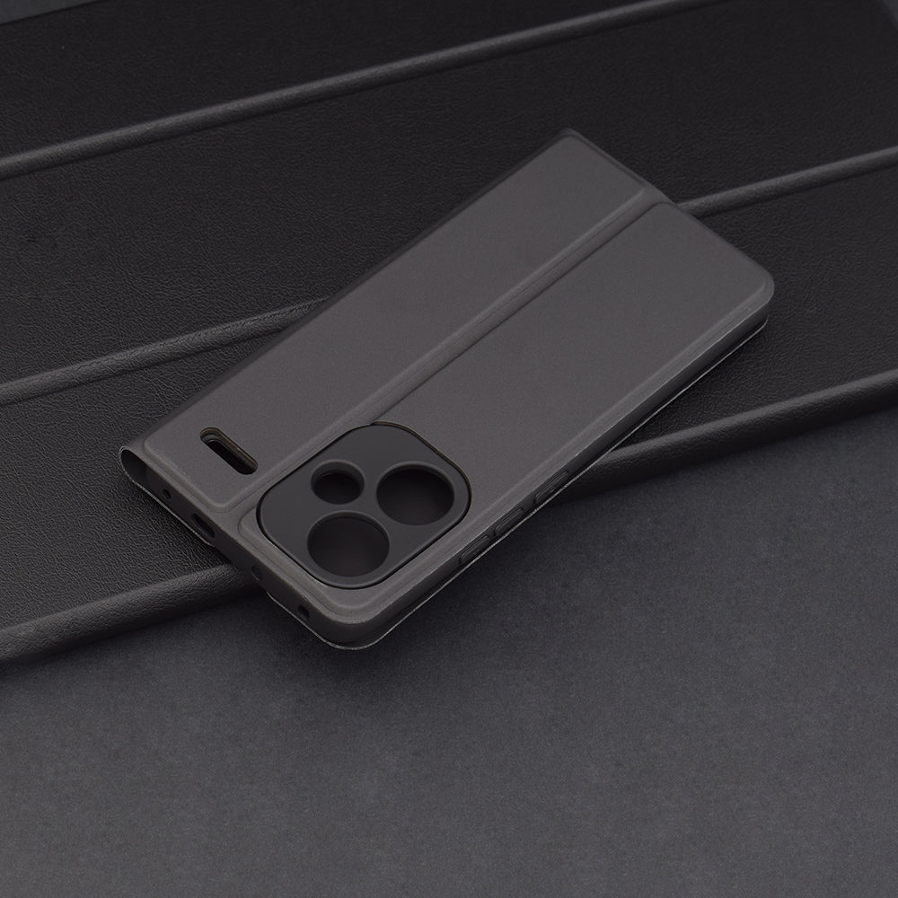 Fodral för Xiaomi Redmi Note 13 Pro+, Techsuit, Magskin Book, Svart