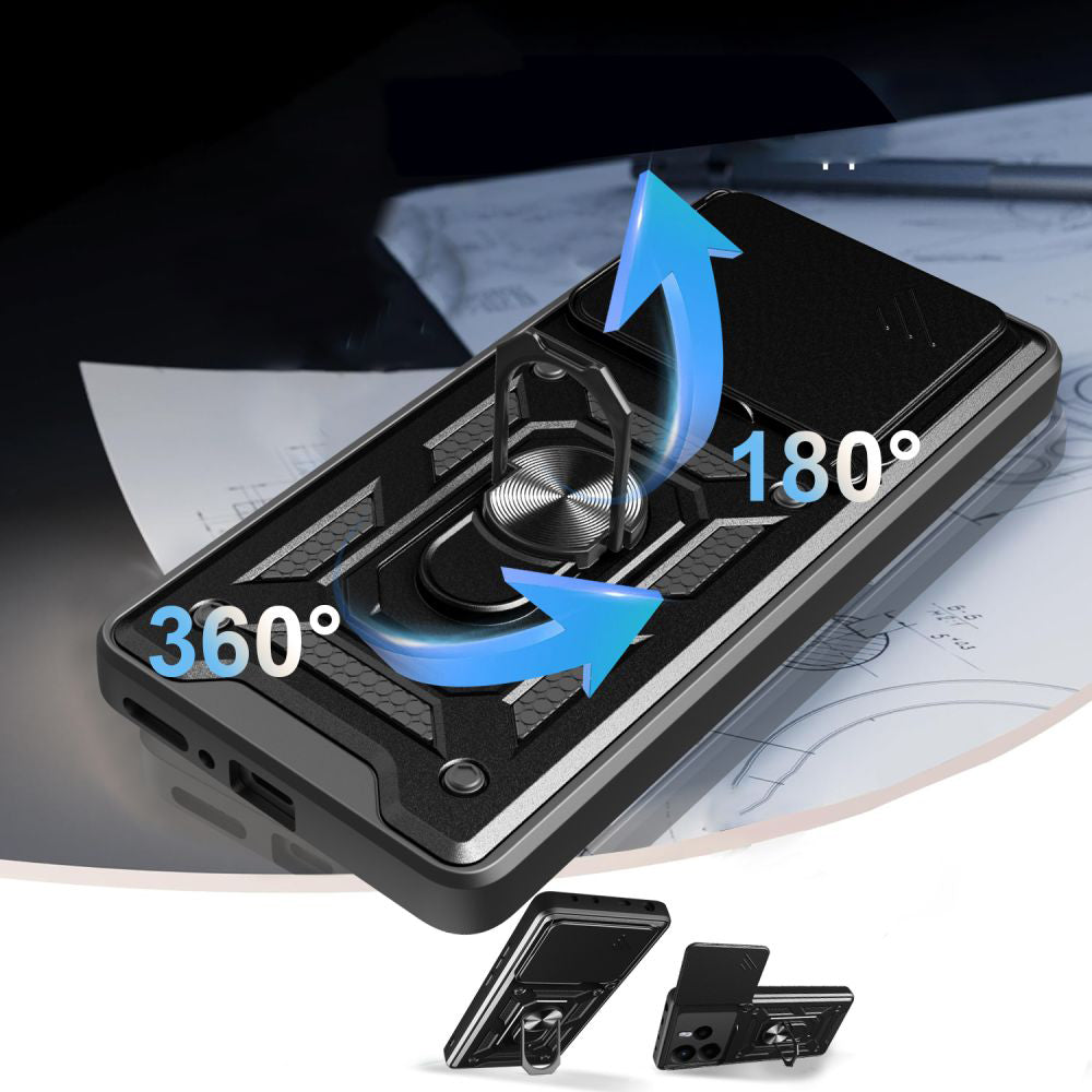 Fodral för Xiaomi Redmi Note 14 4G (Regional), Techsuit, CamShield, Grön