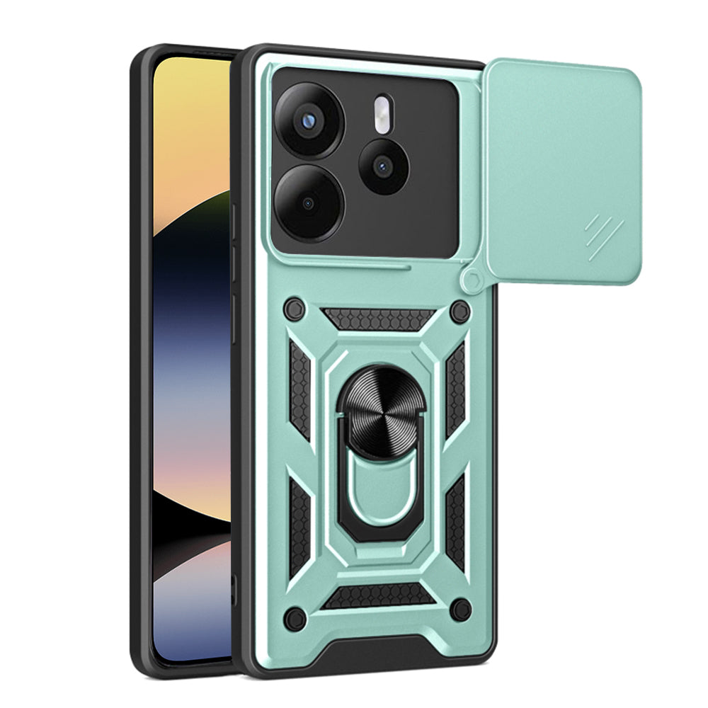 Fodral för Xiaomi Redmi Note 14 4G (Standard), Techsuit, CamShield, Grön