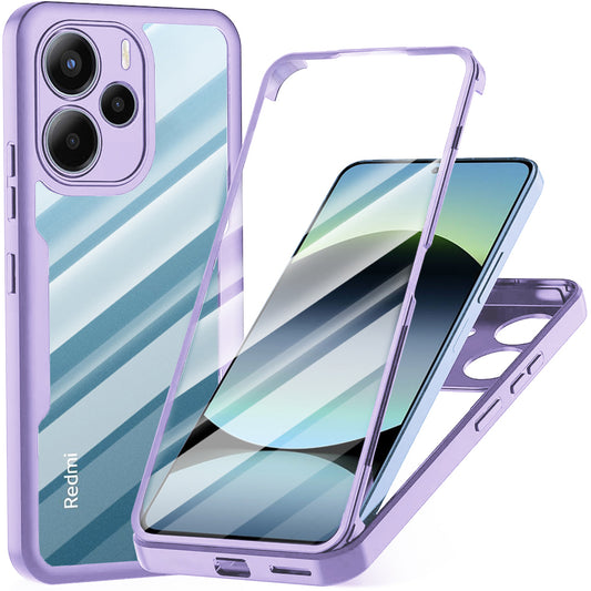 Fodral för Xiaomi Redmi Note 14 4G (Standard), Techsuit, ColorVerse 360, Lila