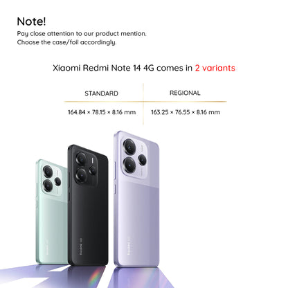 Fodral för Xiaomi Redmi Note 14 4G (Standard), Techsuit, ColorVerse 360, Rosa