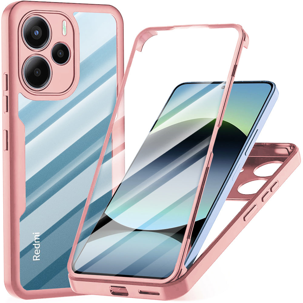 Fodral för Xiaomi Redmi Note 14 4G (Standard), Techsuit, ColorVerse 360, Rosa