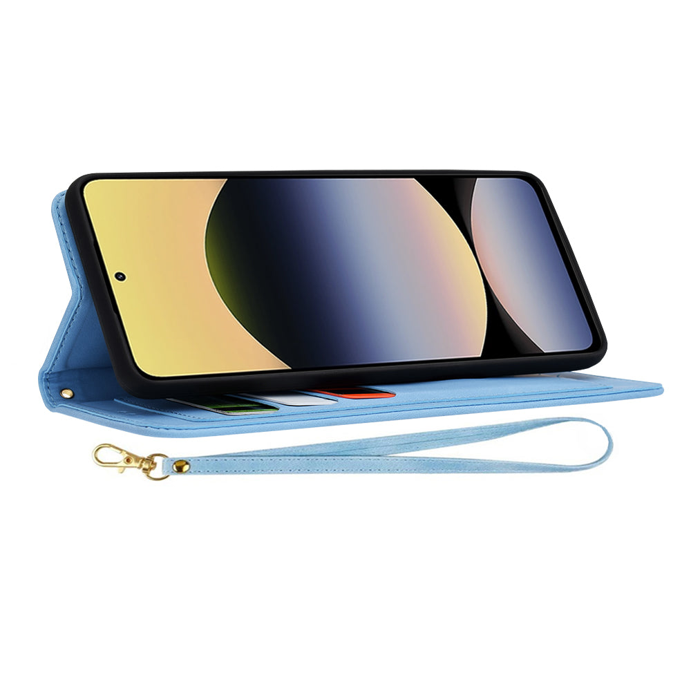 Fodral för Xiaomi Redmi Note 14 4G (Standard), Techsuit, FlipCraft, Blå