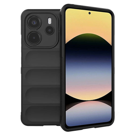 Fodral för Xiaomi Redmi Note 14 4G (Standard), Techsuit, Magic Shield, Svart