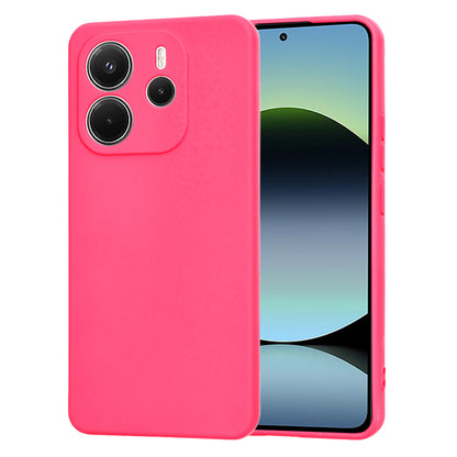 Fodral för Xiaomi Redmi Note 14 4G (Standard), Techsuit, SoftFlex, Mörkrosa