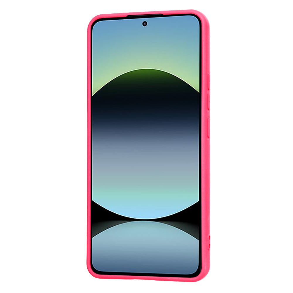 Fodral för Xiaomi Redmi Note 14 4G (Standard), Techsuit, SoftFlex, Mörkrosa