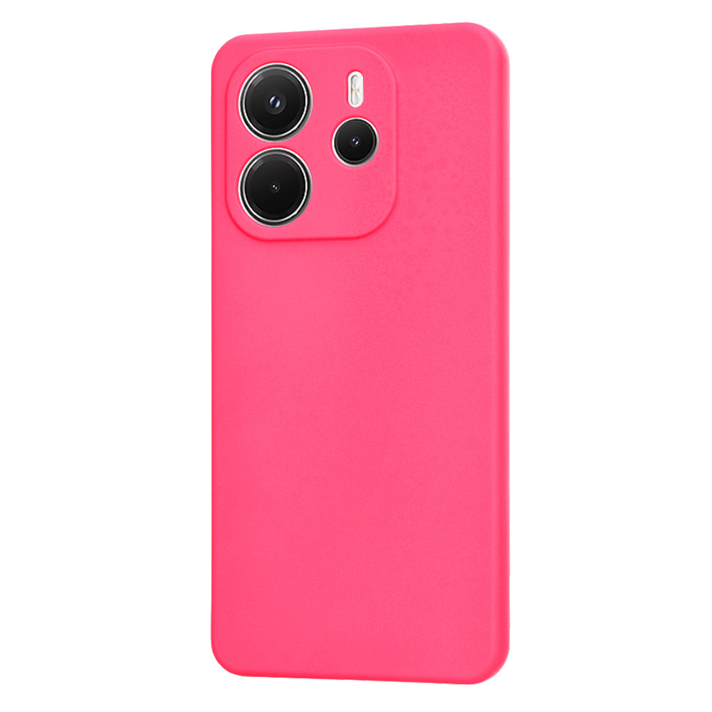 Fodral för Xiaomi Redmi Note 14 4G (Standard), Techsuit, SoftFlex, Mörkrosa