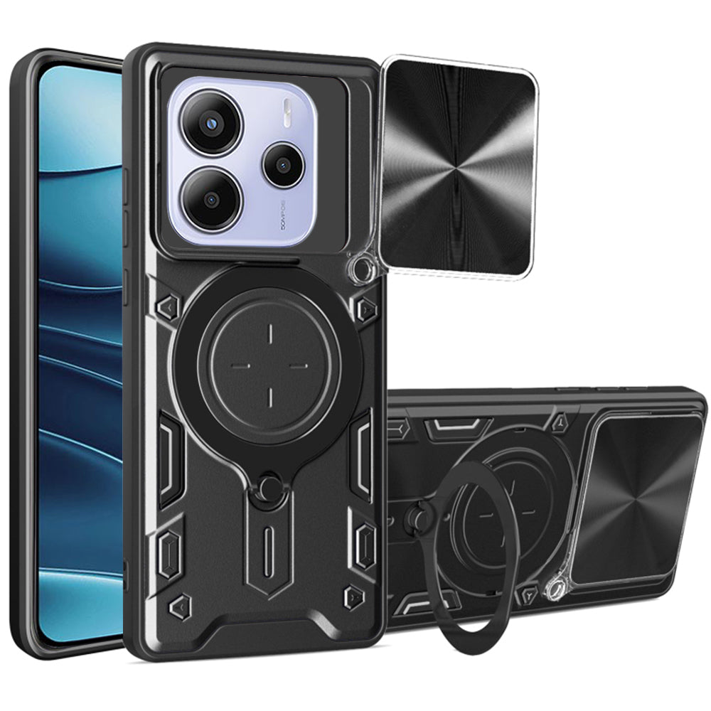 Fodral för Xiaomi Redmi Note 14 5G, Techsuit, CamGuard Pro, Svart