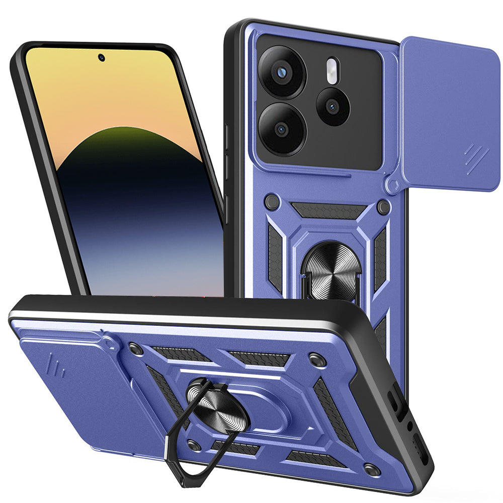 Fodral för Xiaomi Redmi Note 14 5G, Techsuit, CamShield, Blå