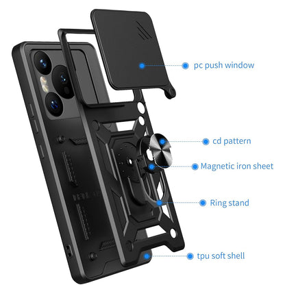 Fodral för Xiaomi Redmi Note 14 5G, Techsuit, CamShield, Blå
