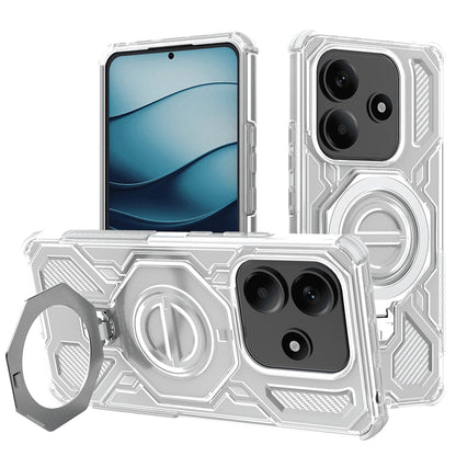 Fodral för Xiaomi Redmi Note 14 5G, Techsuit, Carbon Shield Pro, Vit