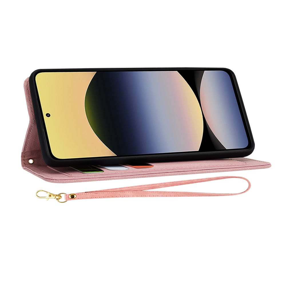Fodral för Xiaomi Redmi Note 14 5G, Techsuit, FlipCraft, Rosa