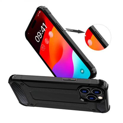 Fodral för Xiaomi Redmi Note 14 5G, Techsuit, Hybrid Armor, Svart