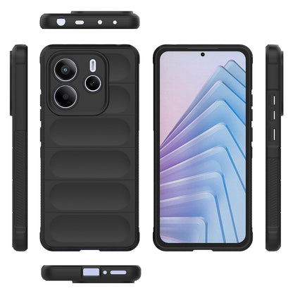 Fodral för Xiaomi Redmi Note 14 5G, Techsuit, Magic Shield, Svart
