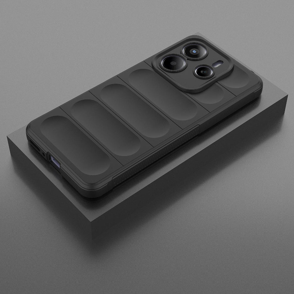 Fodral för Xiaomi Redmi Note 14 5G, Techsuit, Magic Shield, Svart