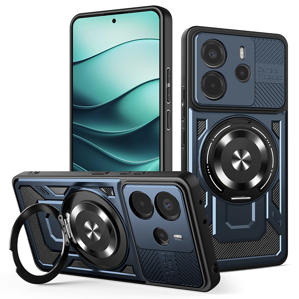 Fodral för Xiaomi Redmi Note 14 5G, Techsuit, RuggedCam, Blå
