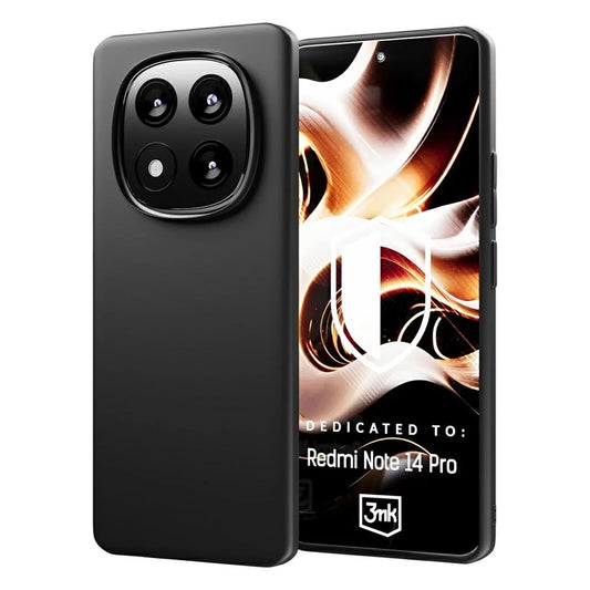 Fodral för Xiaomi Redmi Note 14 Pro 4G, 3MK, Matt svart