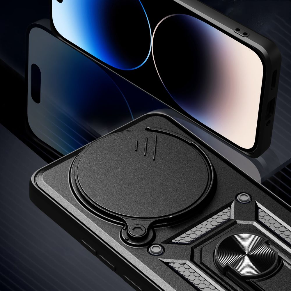 Fodral för Xiaomi Redmi Note 14 Pro 4G, Techsuit, CamShield, Svart