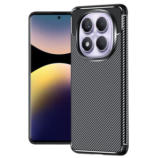 Fodral för Xiaomi Redmi Note 14 Pro 4G, Techsuit, CarbonFiber, Svart