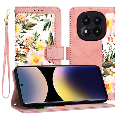Fodral för Xiaomi Redmi Note 14 Pro 4G, Techsuit, FlipCraft, Rosa