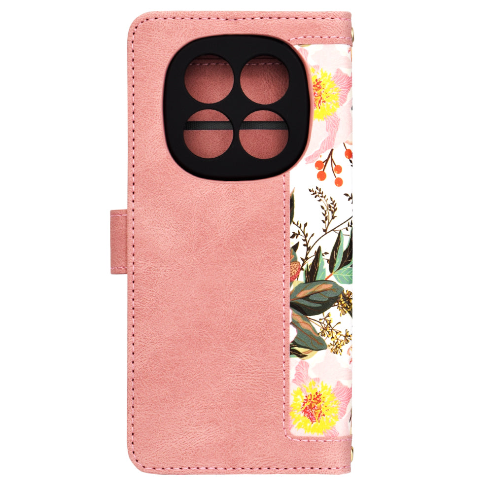 Fodral för Xiaomi Redmi Note 14 Pro 4G, Techsuit, FlipCraft, Rosa