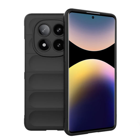 Fodral för Xiaomi Redmi Note 14 Pro 4G, Techsuit, Magic Shield, Svart