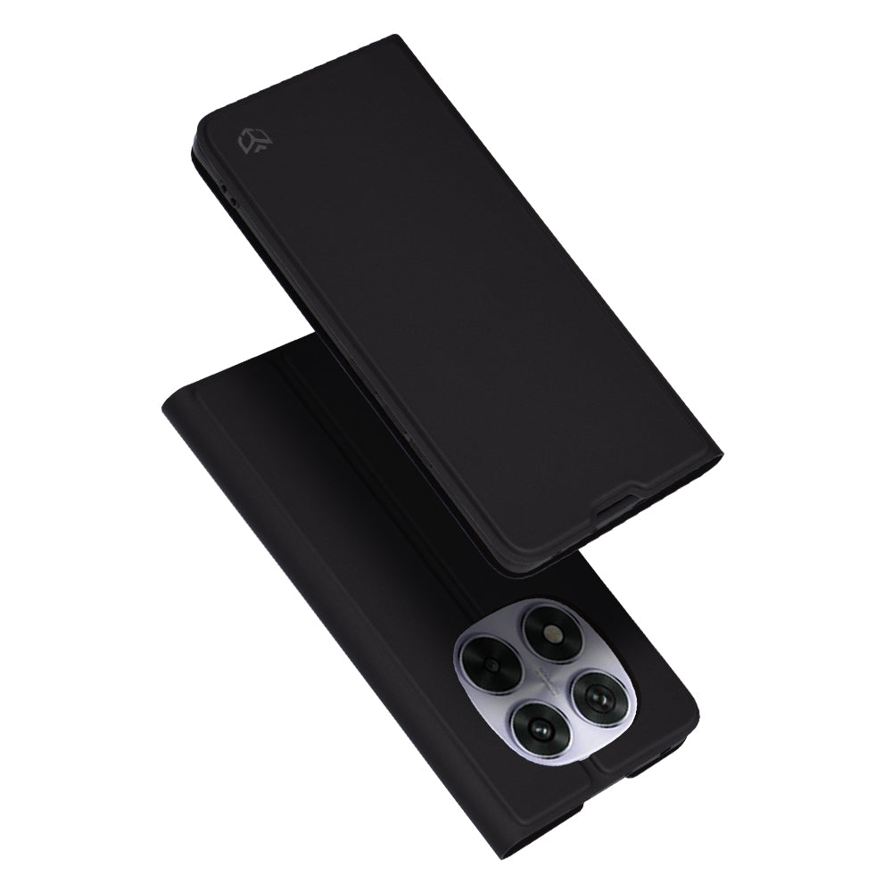 Fodral för Xiaomi Redmi Note 14 Pro 4G, Techsuit, Magskin Book, Svart