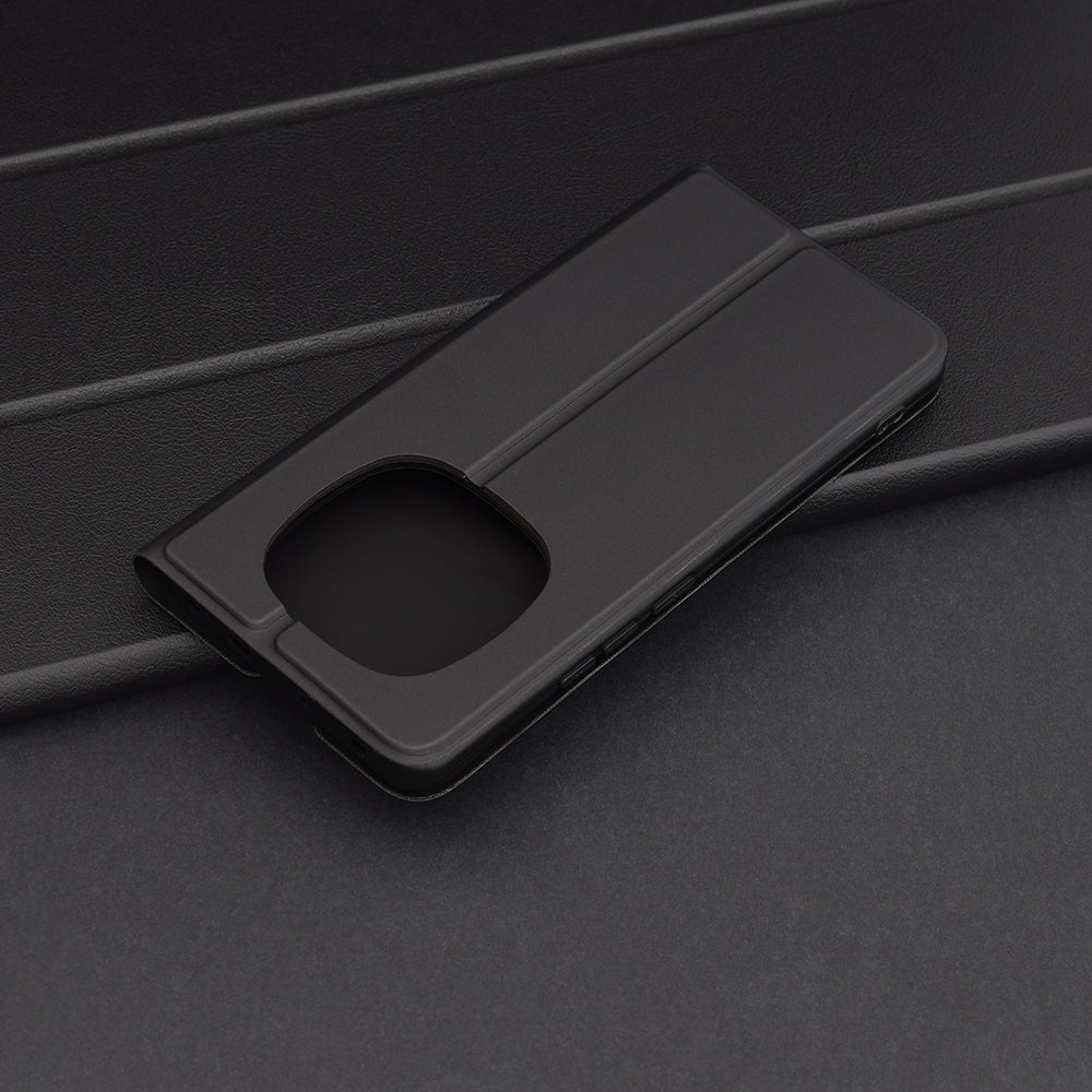 Fodral för Xiaomi Redmi Note 14 Pro 4G, Techsuit, Magskin Book, Svart