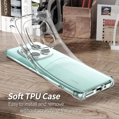 Fodral för Xiaomi Redmi Note 14 Pro 4G, Techsuit, Stötsäker Klar, Transparent