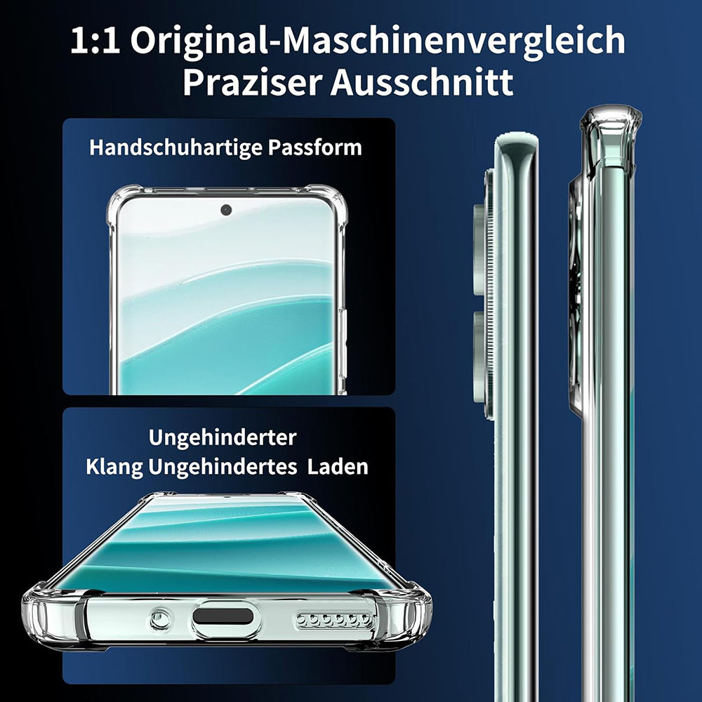 Fodral för Xiaomi Redmi Note 14 Pro 4G, Techsuit, Stötsäker Klar, Transparent