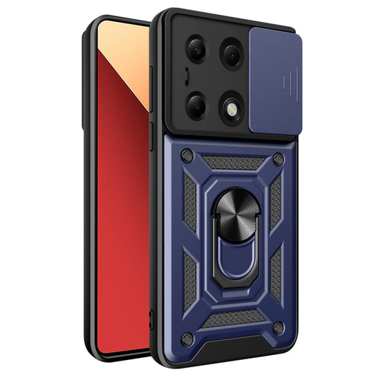 Fodral för Xiaomi Redmi Note 14S / Note 13 Pro 4G / Poco M6 Pro 4G, Techsuit, CamShield, Blå