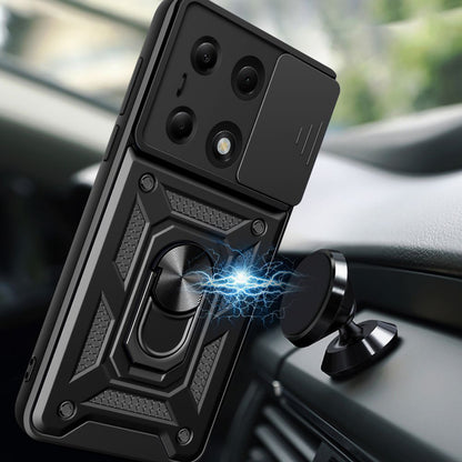 Fodral för Xiaomi Redmi Note 14S / Note 13 Pro 4G / Poco M6 Pro 4G, Techsuit, CamShield, Svart