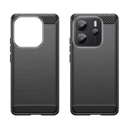 Fodral för Xiaomi Redmi Note 14S, Techsuit, Kolfiber, Svart