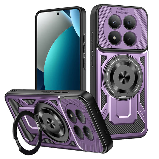 Fodral för Xiaomi Redmi Note 15 Pro 4G, Techsuit, RuggedCam, Lila