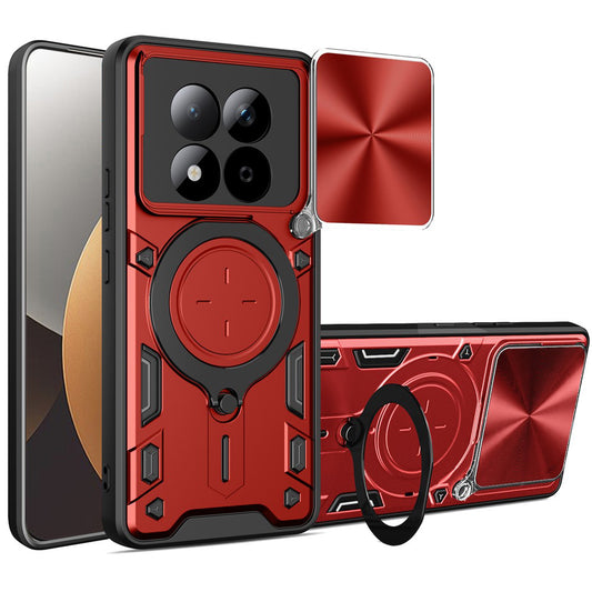 Skyddsfodral för Xiaomi Redmi Note 15 Pro 5G, Techsuit, CamGuard Pro, Röd