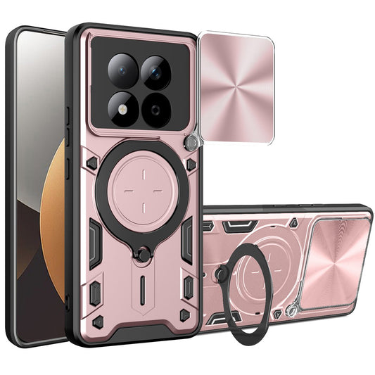 Skyddsfodral för Xiaomi Redmi Note 15 Pro 5G, Techsuit, CamGuard Pro, Roséguld